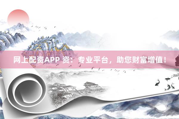 网上配资APP 资：专业平台，助您财富增值！