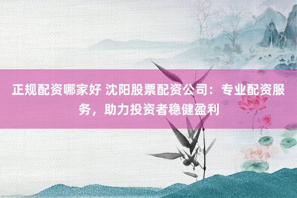 正规配资哪家好 沈阳股票配资公司：专业配资服务，助力投资者稳健盈利